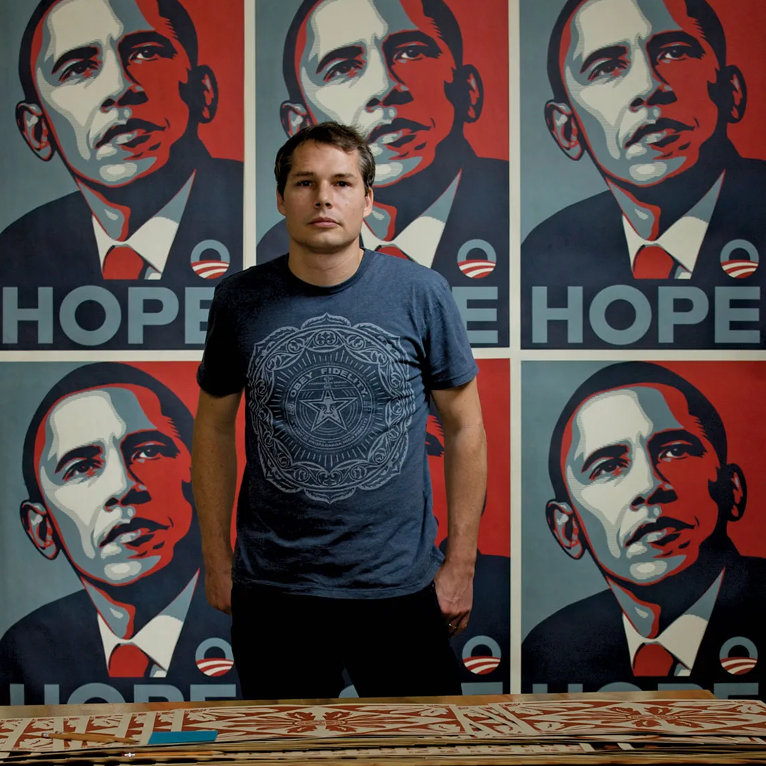 Shepard Fairey artist Urban Art Gallery New Zealand