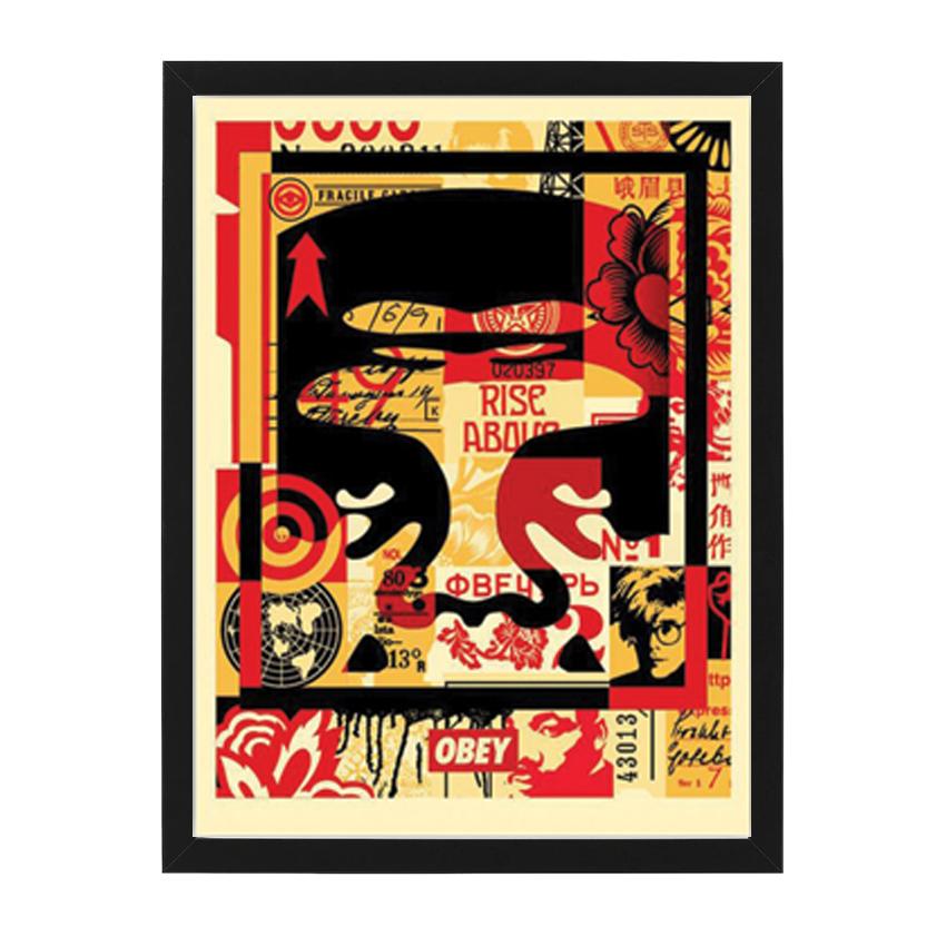 Three Face Collage - Shepard Fairey OBEY Open Edition Print – Limn